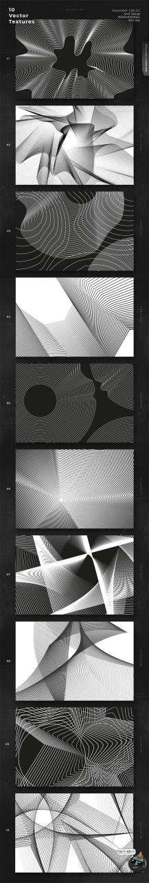 图片[9]-潮流未来抽象扭曲图形状背景做旧纹理海报装饰PNG免抠AI素材-设计猿