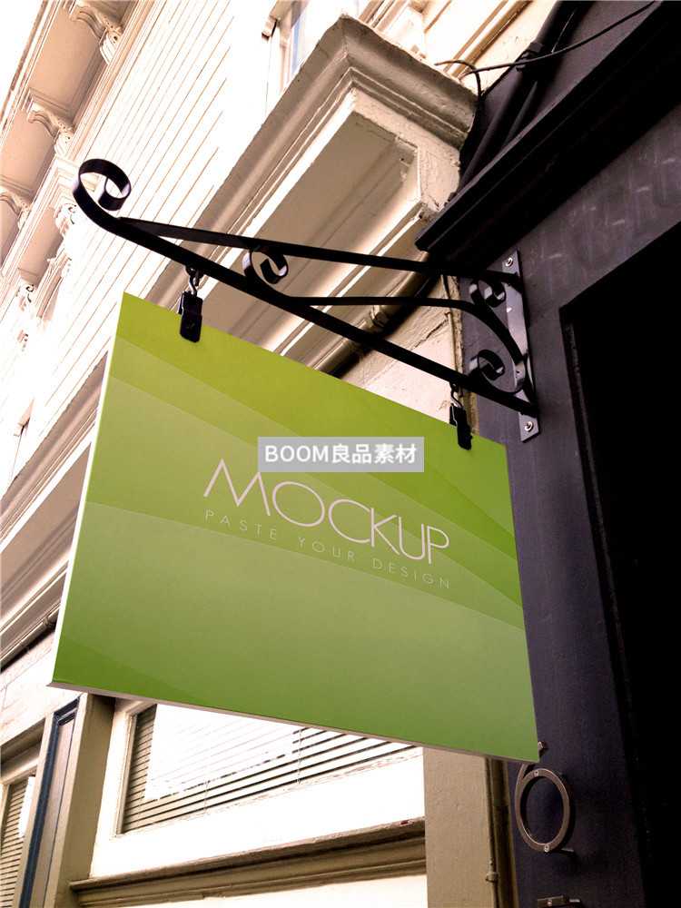 图片[4]-店铺户外招牌店招广告牌灯箱效果展示样机PSD模板智能贴图PS素材-设计猿