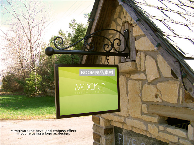 图片[6]-店铺户外招牌店招广告牌灯箱效果展示样机PSD模板智能贴图PS素材-设计猿
