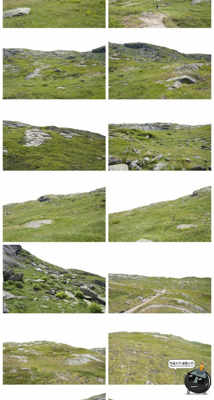 图片[2]-山丘青山草地草坪牧场PNG免抠图片场景装饰元素后期合成PNG素材-设计猿