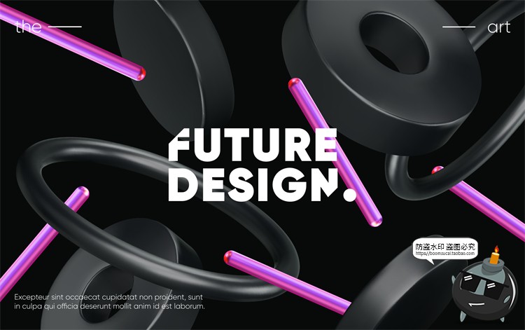 图片[10]-3D几何立体渐变图形全息金属主视觉弥散光酸性宣传海报AI矢量素材-设计猿