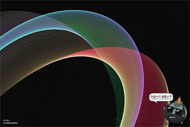 图片[11]-时尚抽象艺术扭曲波浪条纹网格线条渐变未来科幻PNG免抠AI素材-设计猿