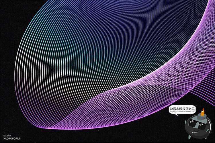 图片[30]-时尚抽象艺术扭曲波浪条纹网格线条渐变未来科幻PNG免抠AI素材-设计猿