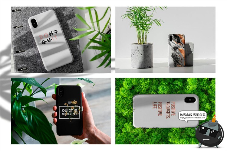 图片[3]-苹果iPhone X手机壳圆边硬壳保护套场景mockups样机PSD模板PS素材-设计猿