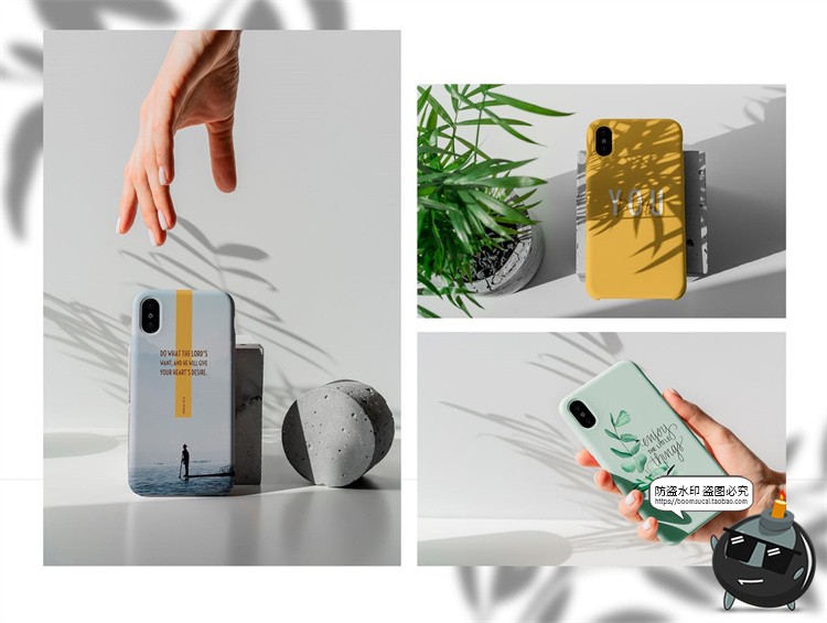 图片[4]-苹果iPhone X手机壳圆边硬壳保护套场景mockups样机PSD模板PS素材-设计猿