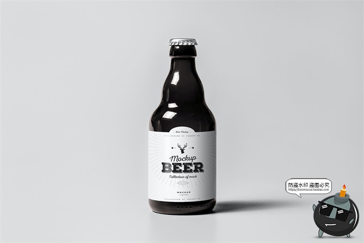 图片[7]-啤酒瓶玻璃瓶整箱装包装瓶外观展示品牌包装样机PSD模板PS素材-设计猿