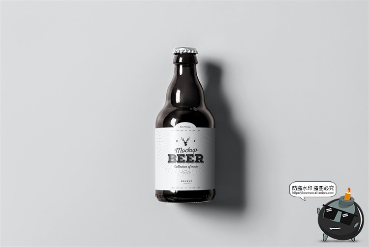 图片[8]-啤酒瓶玻璃瓶整箱装包装瓶外观展示品牌包装样机PSD模板PS素材-设计猿