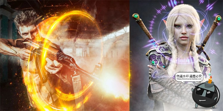 图片[11]-光环环形圆型光效光斑科幻未来炫酷特效元素后期合成PNG免抠素材-设计猿