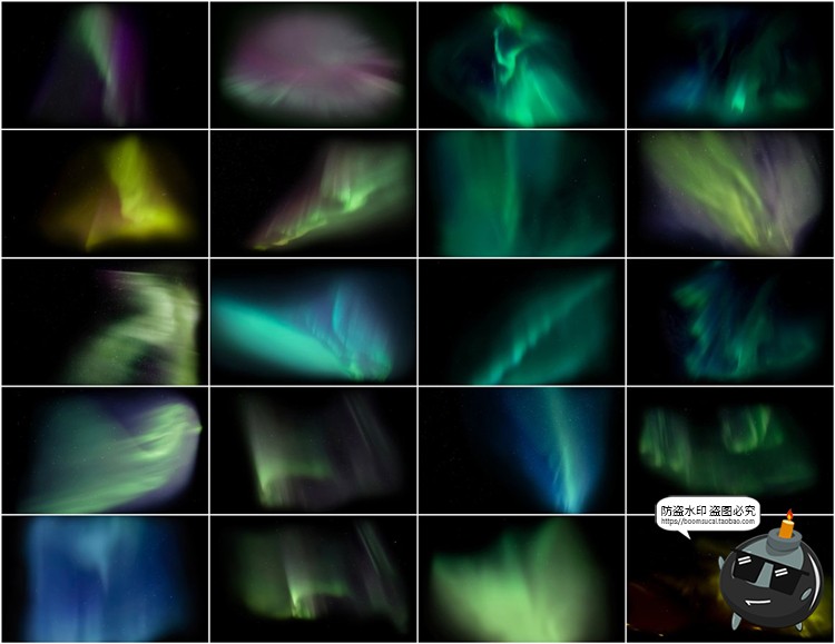 图片[8]-北极光自然景观天空光效绚丽效果照片叠加层后期合成JPG图片素材-设计猿