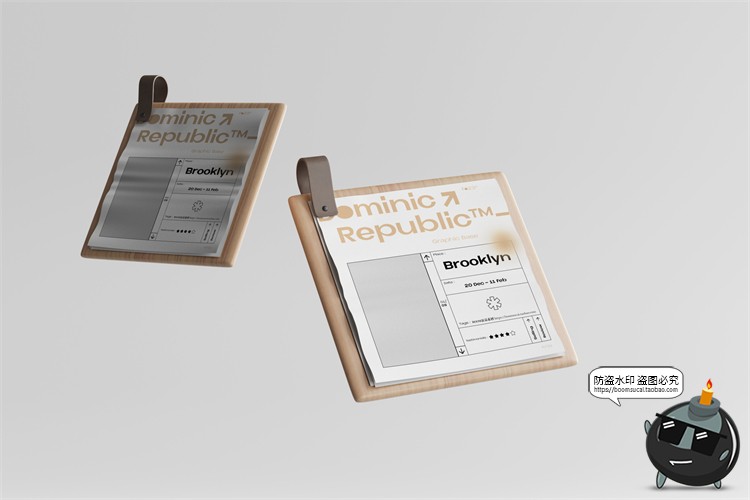 图片[3]-方形菜单记事本餐厅餐饮手掌记单本企业VI品牌PSD模板样机PS素材-设计猿