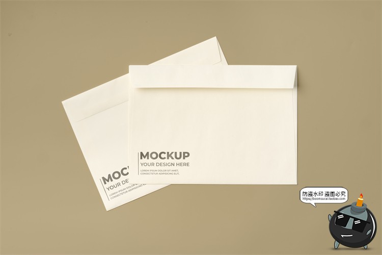 图片[6]-文件袋档案袋信封信纸保密纸袋企业文创VI展示样机PSD模板PS素材-设计猿