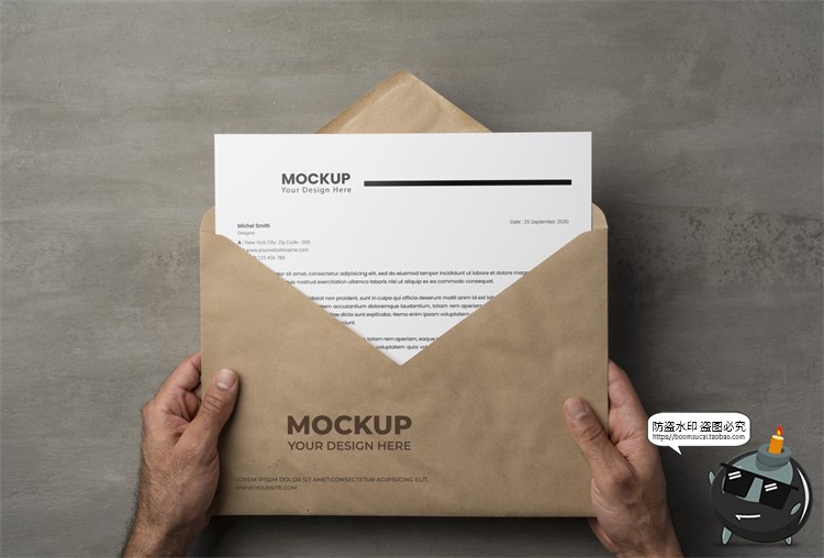 图片[11]-文件袋档案袋信封信纸保密纸袋企业文创VI展示样机PSD模板PS素材-设计猿