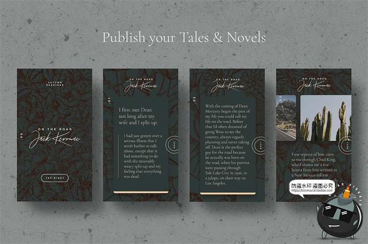 图片[2]-文艺轻奢艺术自媒体推文版面排版海报PSD模板分层源文件PS素材-设计猿