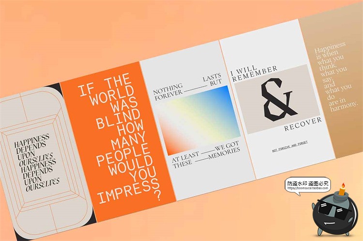 图片[6]-酸性渐变简约艺术潮流方形竖版图文排版PSD模板PS素材附带字体-设计猿