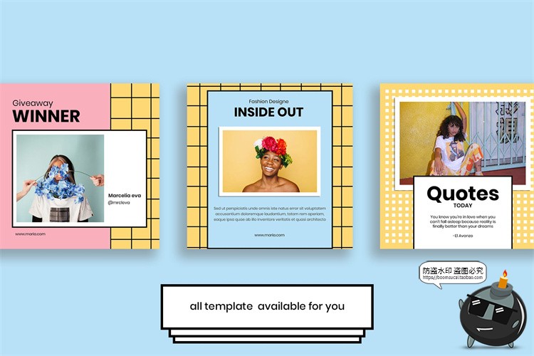 图片[3]-简约时尚美妆时装服装宣传广告海报图文排版PSD分层模板PS素材-设计猿