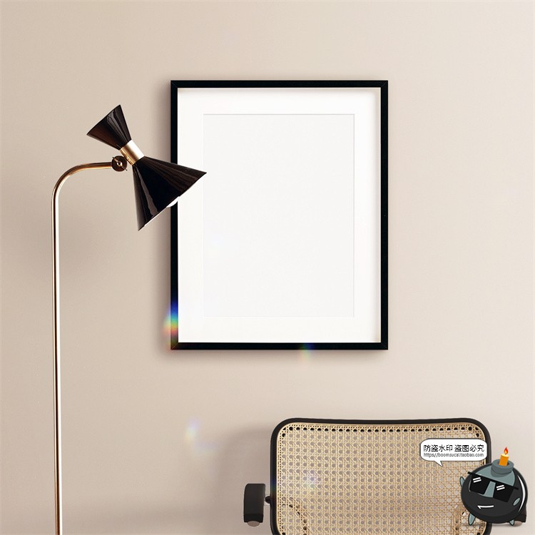 图片[9]-居家画框样机场景艺术作品框架边框木框家具相框装饰PSD模板素材-设计猿