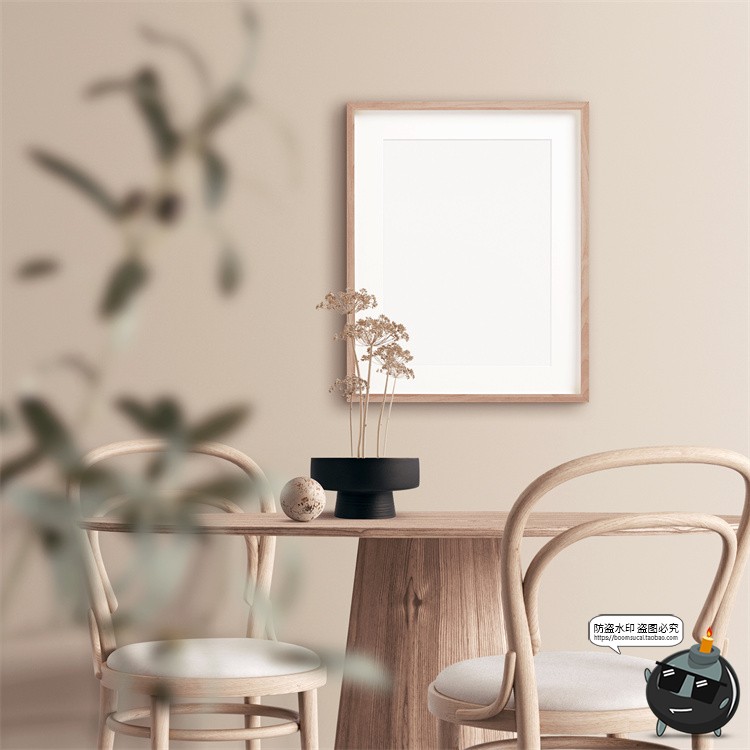 图片[10]-居家画框样机场景艺术作品框架边框木框家具相框装饰PSD模板素材-设计猿
