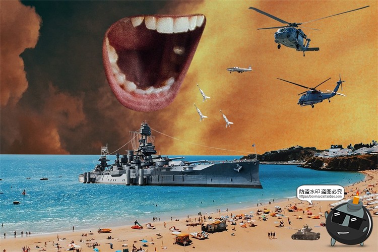 图片[13]-欧美风潮流创意复古人物建筑植物动物剪纸剪贴画拼贴PNG免抠素材-设计猿