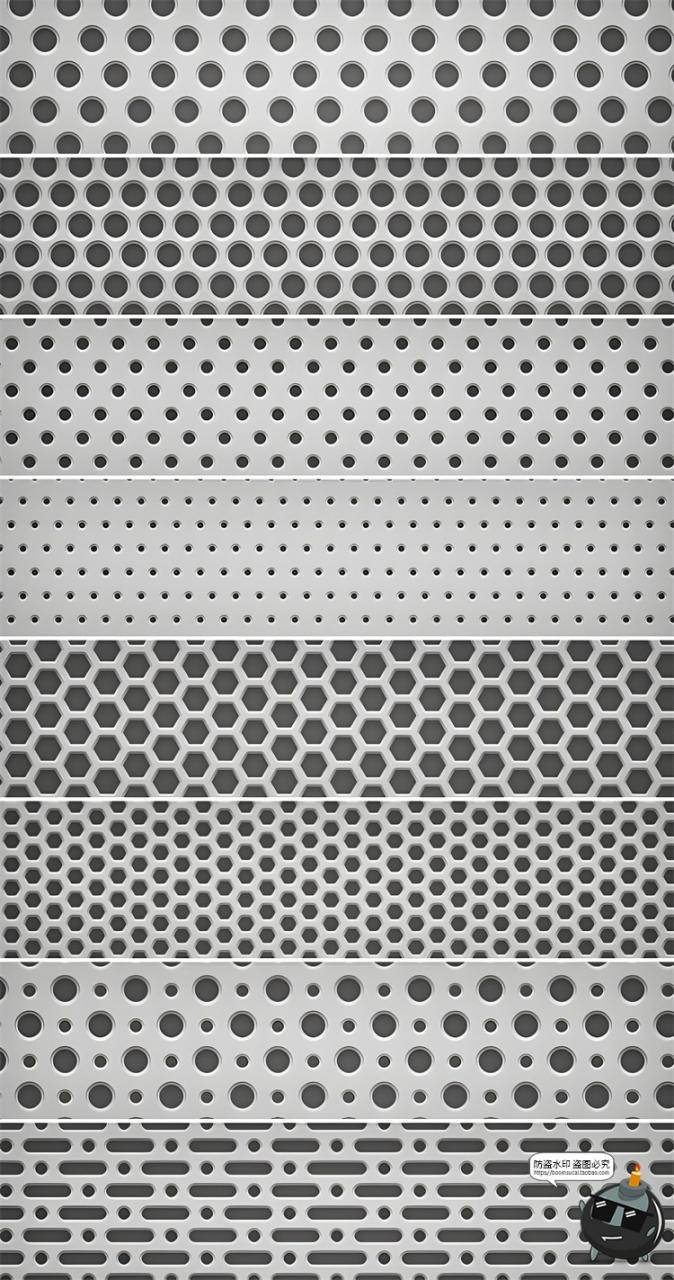 图片[1]-金属网格子背景填充图案蜂窝煤六边形JPG图片PAT图案插件PS素材-设计猿