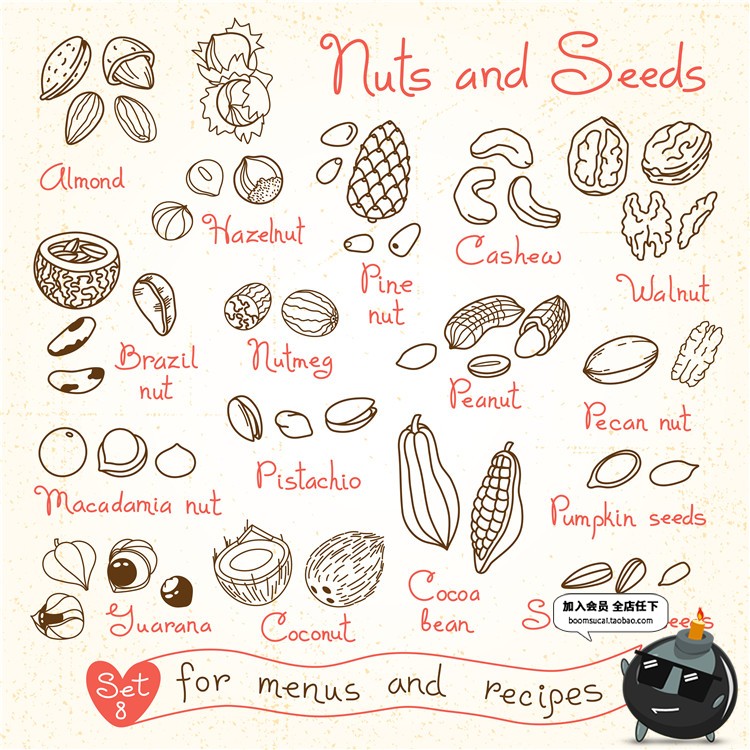 图片[3]-卡通手绘简笔画线稿食物图标植物蔬菜水果食材零食AI矢量设计素材-设计猿