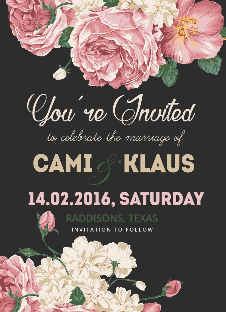 图片[2]-复古玫瑰花典雅简约婚礼婚庆请柬卡片邀请函PSD模板PS设计素材-设计猿