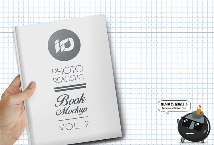 图片[5]-硬封精装图书书籍书本外观内页效果展示贴图文创样机PSD模板素材-设计猿