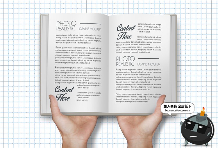 图片[8]-硬封精装图书书籍书本外观内页效果展示贴图文创样机PSD模板素材-设计猿