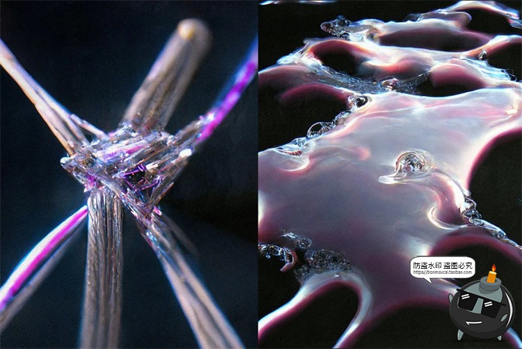 图片[8]-4K微观艺术抽象未来梦幻科幻液体水晶玻璃近距离背景JPG图片素材-设计猿