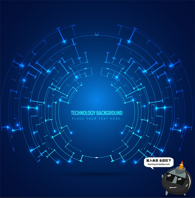 图片[2]-电子高科技科幻智能UI机器人科幻光效电路板电线AI矢量设计素材-设计猿