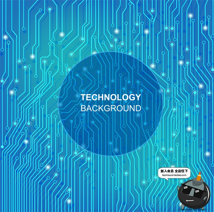 图片[17]-电子高科技科幻智能UI机器人科幻光效电路板电线AI矢量设计素材-设计猿