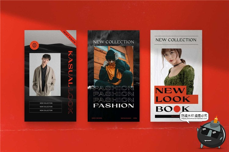 图片[6]-适合雕塑建筑物体复古潮流品牌故事海报图文排版PSD模板PS素材-设计猿