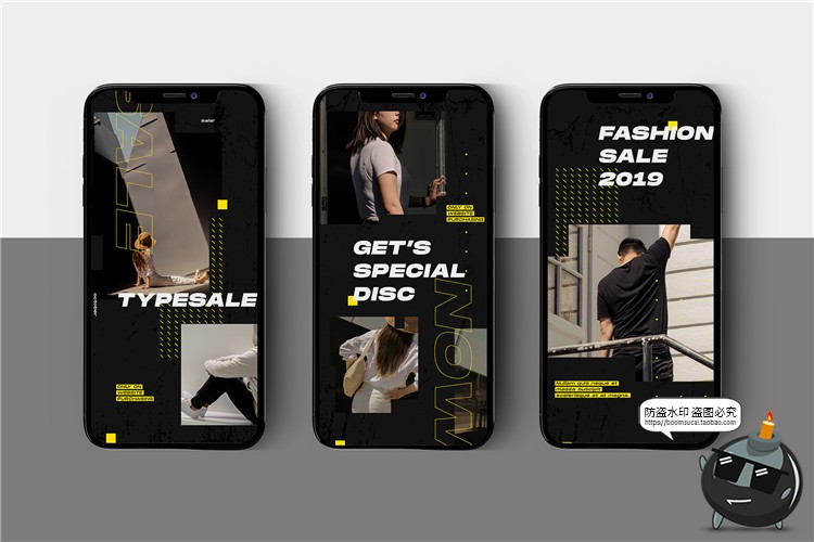 图片[3]-潮流风格潮牌服饰品牌故事宣传新品海报图文排版PSD模板PS素材-设计猿