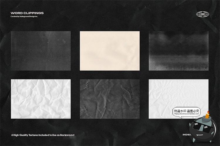 图片[8]-欧美复古蒸汽波风格英文字母单词撕纸报纸剪贴画贴PNG免抠素材-设计猿