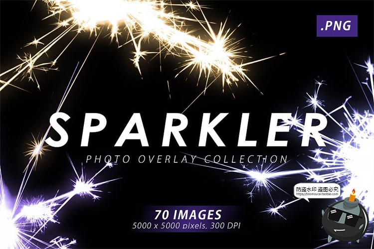 图片[1]-烟花光效火花火星火芒光效特效璀璨节日庆祝背景后期元素PNG免抠图片素材-设计猿