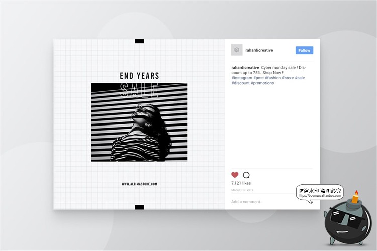 图片[6]-时尚简约经典大气时装店新品海报宣传广告图文排版PSD模板PS素材-设计猿