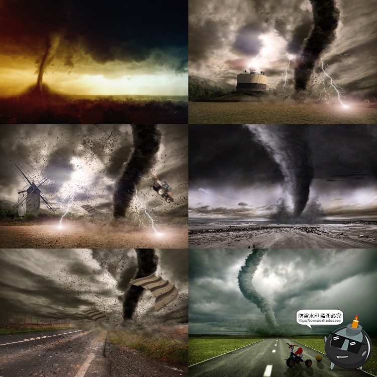 图片[5]-灾难末日龙卷风狂风暴风台风高清图JPG图片PS后期特效合成PS素材-设计猿