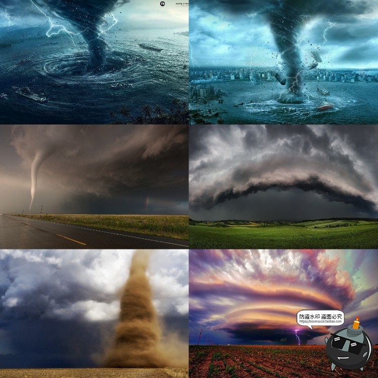 图片[8]-灾难末日龙卷风狂风暴风台风高清图JPG图片PS后期特效合成PS素材-设计猿