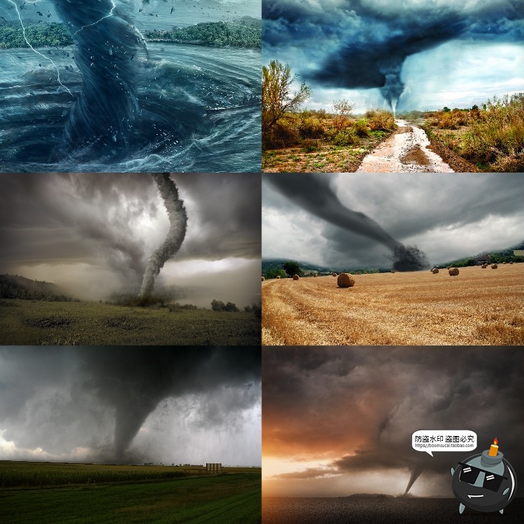 图片[9]-灾难末日龙卷风狂风暴风台风高清图JPG图片PS后期特效合成PS素材-设计猿