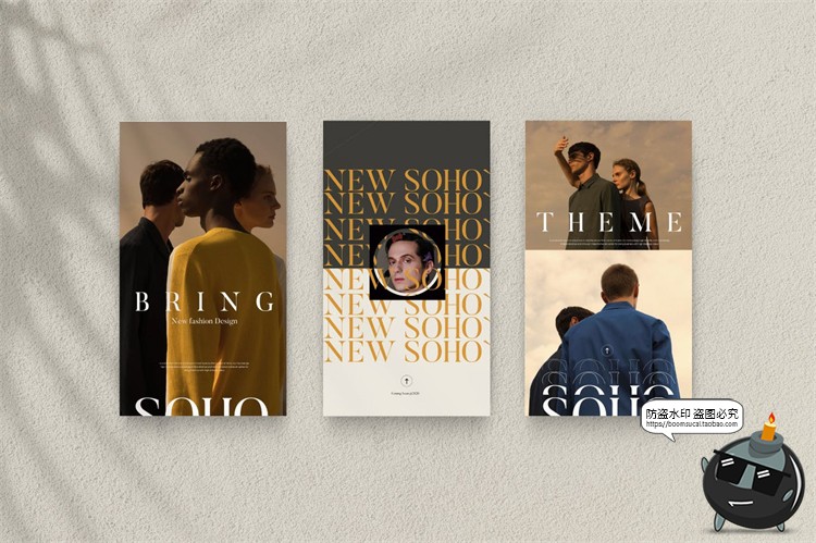 图片[5]-优雅文艺欧式时尚海报框架品牌宣传广告图文排版PSD模板PS素材-设计猿