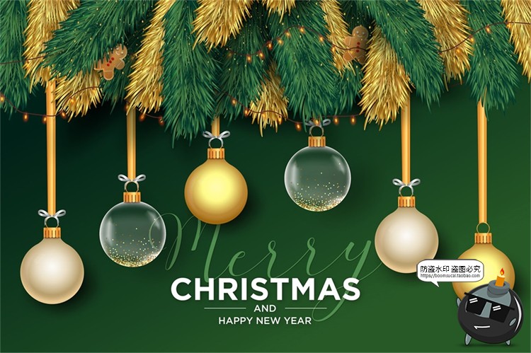 图片[4]-圣诞节新年元旦春节礼物喜庆广告促销海报矢量AI分层模板素材图-设计猿