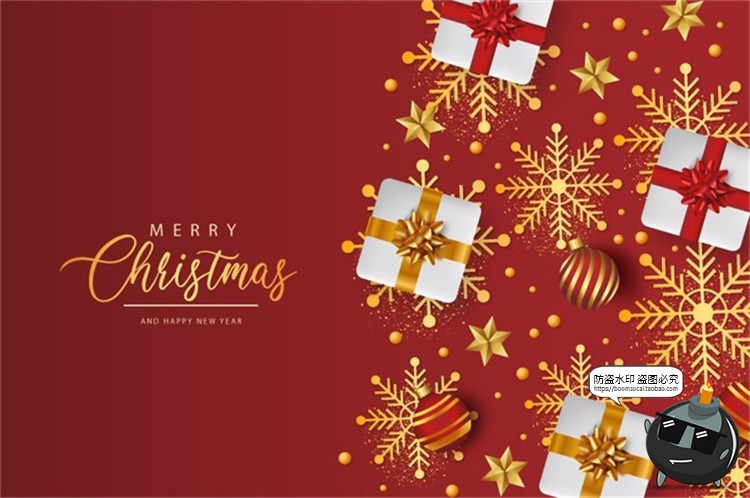 图片[6]-圣诞节新年元旦春节礼物喜庆广告促销海报矢量AI分层模板素材图-设计猿