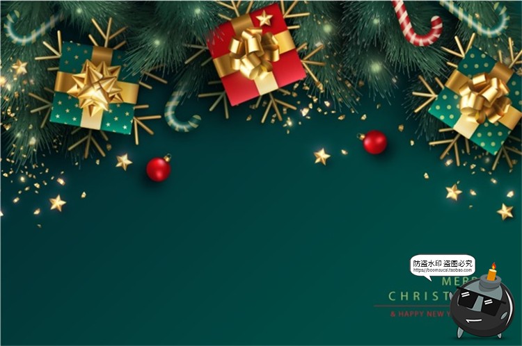 图片[9]-圣诞节新年元旦春节礼物喜庆广告促销海报矢量AI分层模板素材图-设计猿