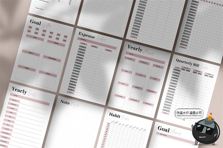 图片[9]-待办事项列表工作计划表格网格日程排列格子记录排版AI矢量素材-设计猿