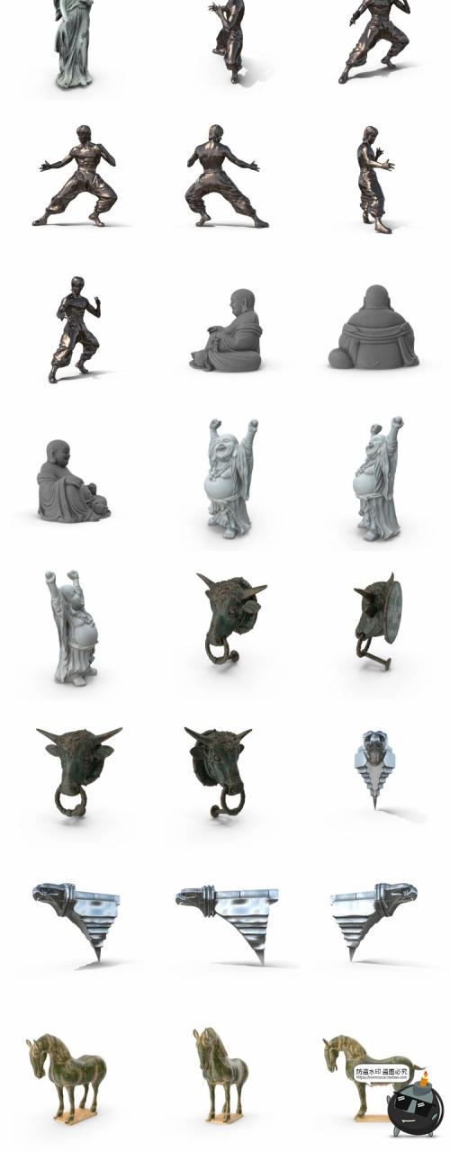 图片[11]-欧式雕像雕塑石雕石膏人像物件哥特后期合成PSD模板源文件PS素材-设计猿