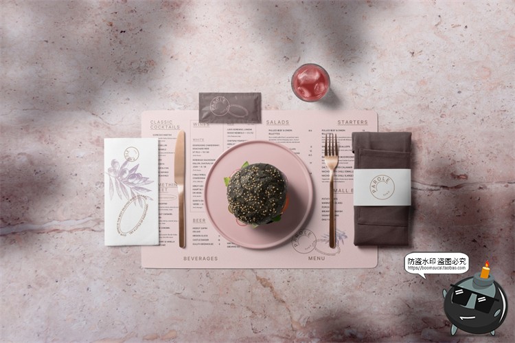 图片[10]-汉堡专题 快餐食品薯条沙拉品牌包装盒餐饮装饰元素PSD模板PS素材-设计猿