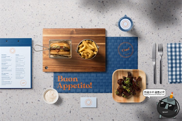 图片[12]-汉堡专题 快餐食品薯条沙拉品牌包装盒餐饮装饰元素PSD模板PS素材-设计猿