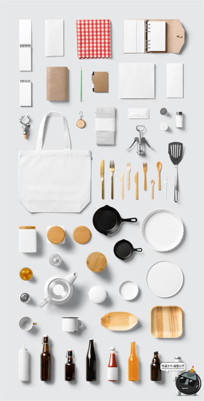 图片[18]-汉堡专题 快餐食品薯条沙拉品牌包装盒餐饮装饰元素PSD模板PS素材-设计猿