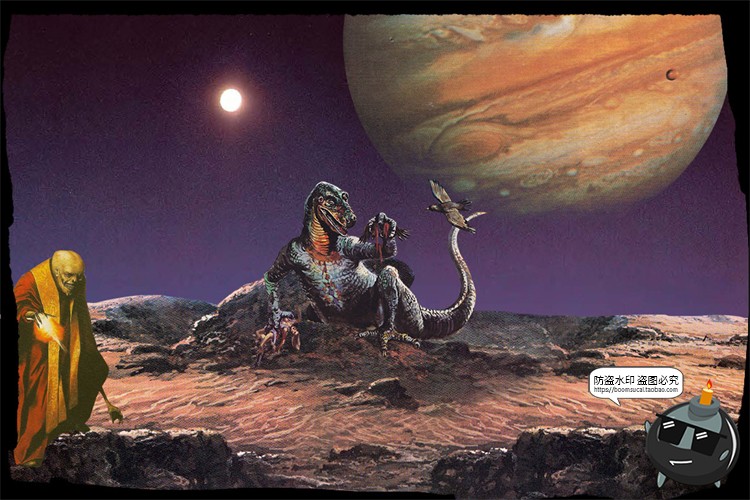 图片[4]-科幻星际风复古艺术蒸汽波普太空外星人美式漫画PNG剪贴画PSD素材-设计猿