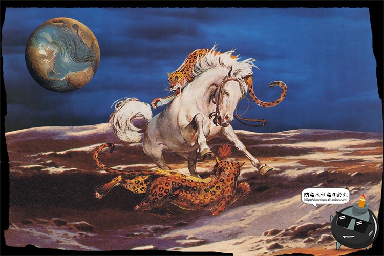 图片[6]-科幻星际风复古艺术蒸汽波普太空外星人美式漫画PNG剪贴画PSD素材-设计猿