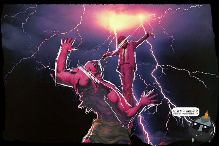 图片[7]-科幻星际风复古艺术蒸汽波普太空外星人美式漫画PNG剪贴画PSD素材-设计猿